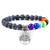 Bracelet 7 Chakras Avec Arbre De Vie Holland,  bracelet 7 chakras pierre naturelle