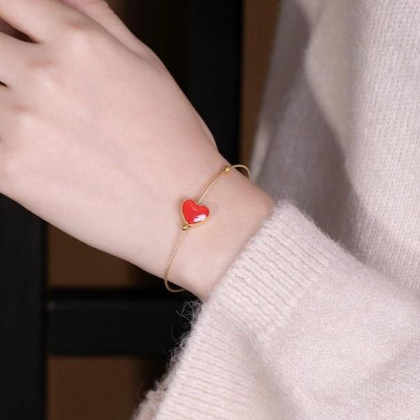 Bracelet Cœur Mathilde Doré fete des meres