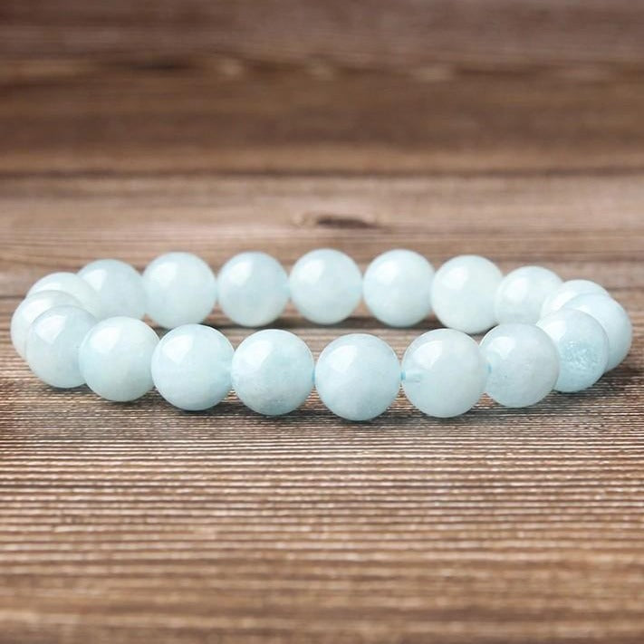 Bracelet En Aquamarine Naturelle