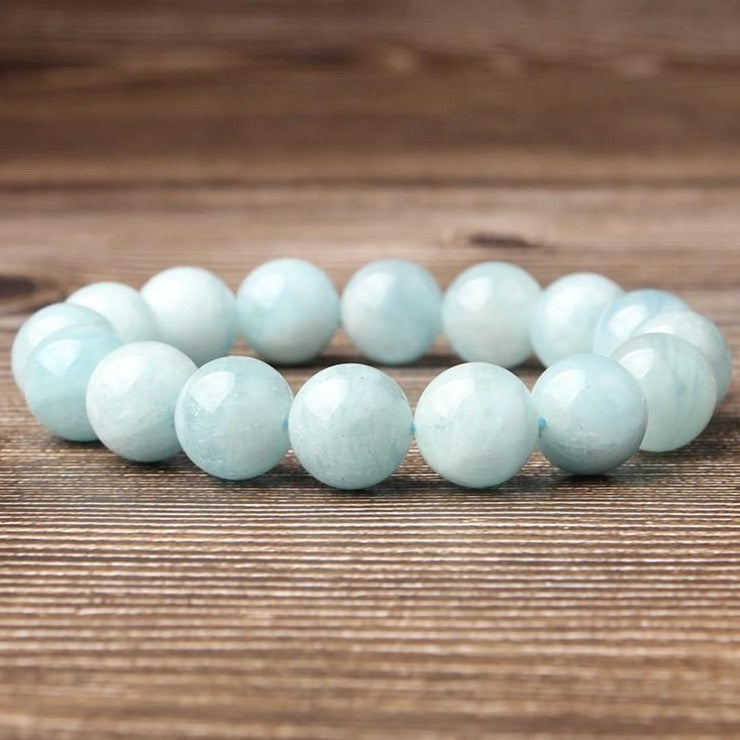 Bracelet En Aquamarine Naturelle