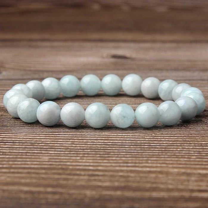 Bracelet En Aquamarine Naturelle
