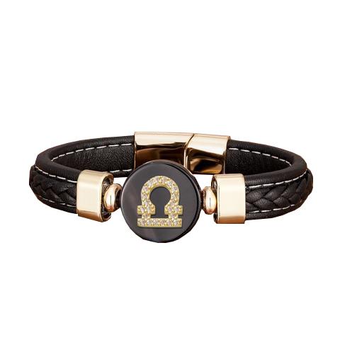 Bracelet Signe Astrologique Balance (Cuir)