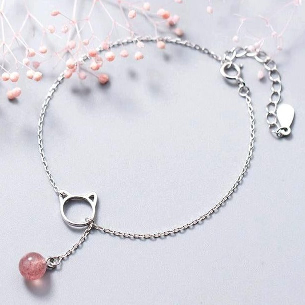 Bracelet Minimaliste En Argent Et Perle Naturelle