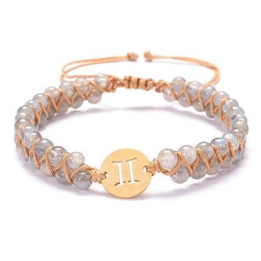 Bracelet Pierre Naturelle Signe Astrologique Gémeaux