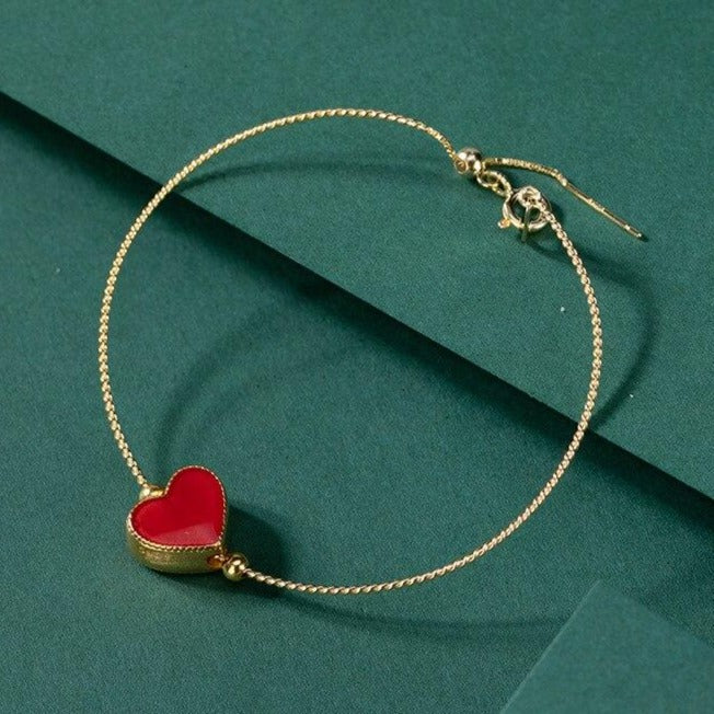 Bracelet Cœur Mathilde Doré