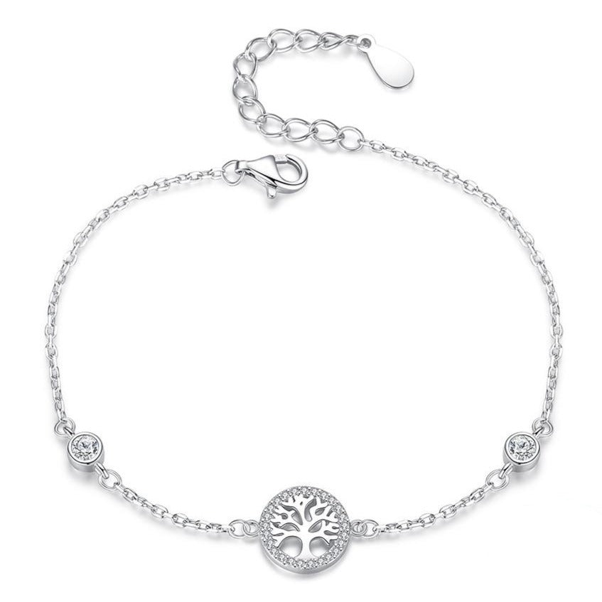 Bracelet Arbre De Vie Argent Femme