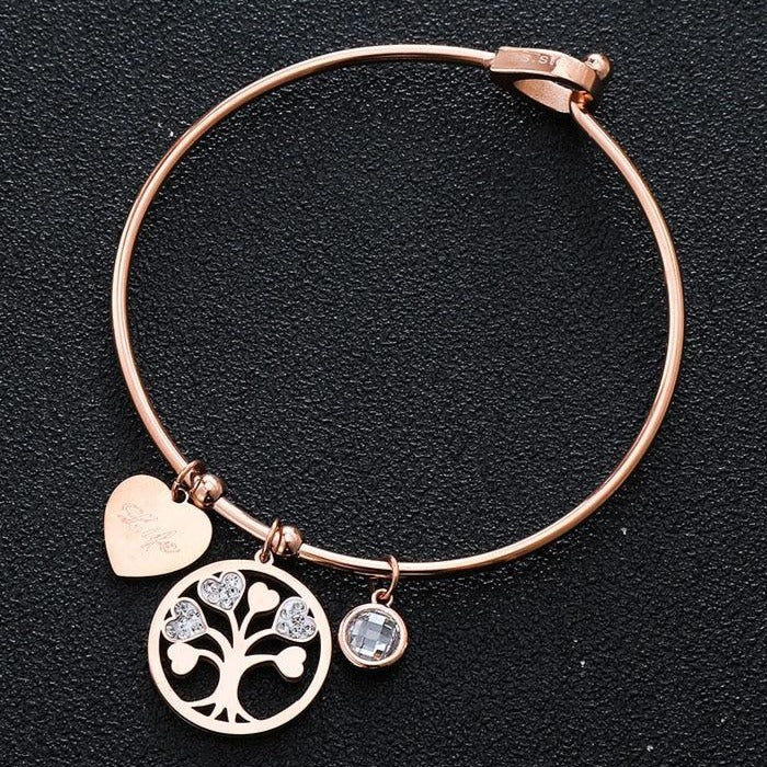 Bracelet Arbre De Vie Plaqué Or