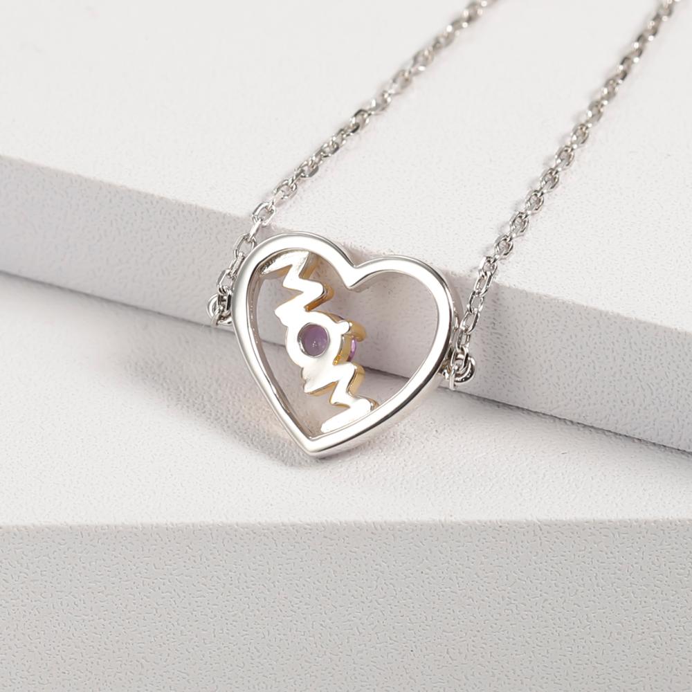 Bracelet Cœur Maman (Mois de Naissance) femme