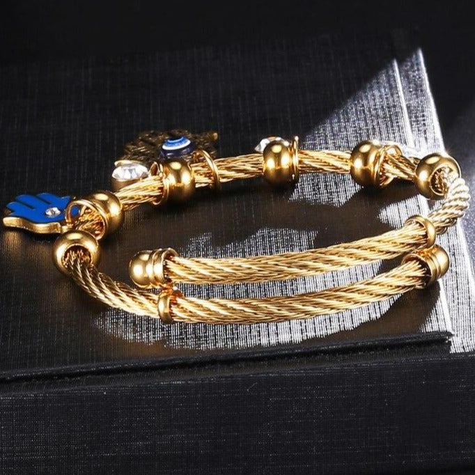 Bracelet Or Avec Main De Fatma