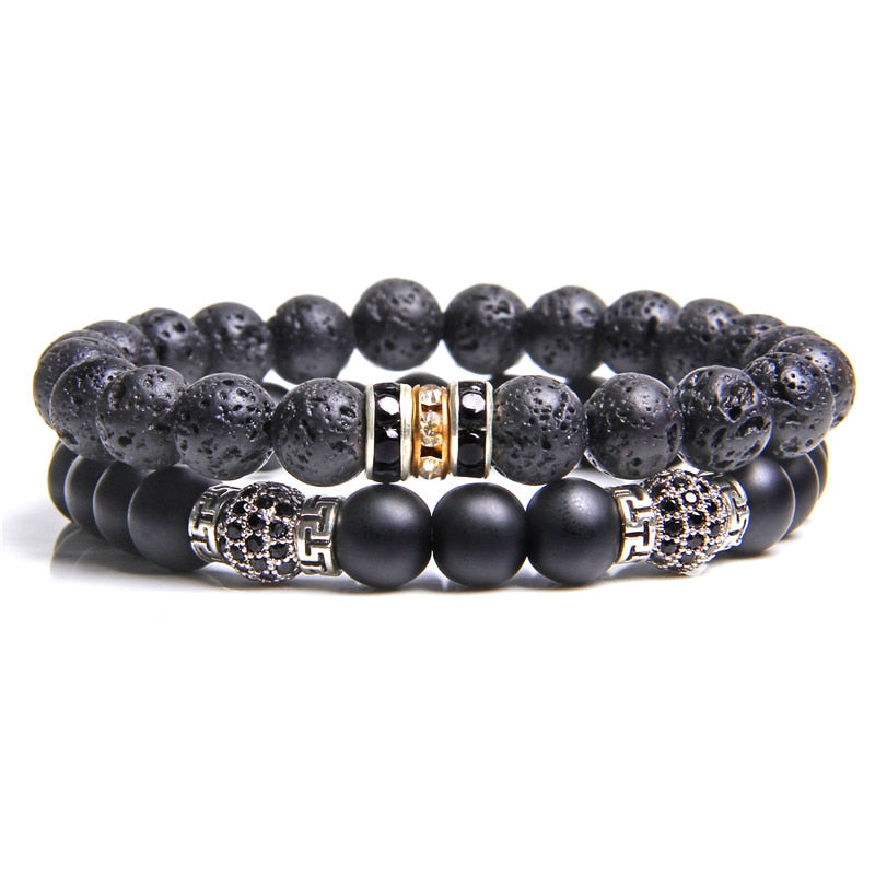 Bracelet Pour Homme Tendance (En Perles)
