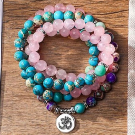 Bracelet Mala Pierre Naturelle Sanskrit