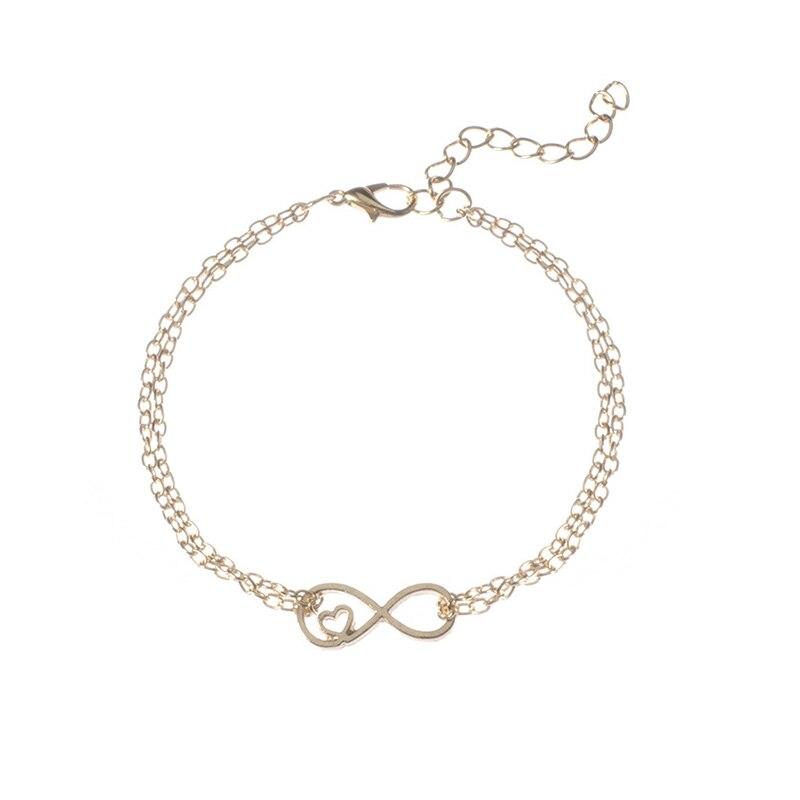 Bracelet Infini Cœur Yamileth (Chaine) /  bracelet infini rose gold