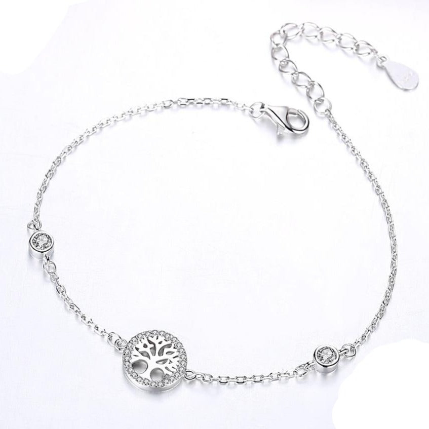 Bracelet Arbre De Vie Argent Femme