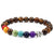 Bracelet Tibétain 7 Chakras Harleigh,  bracelet 7 chakras en pierres naturelles