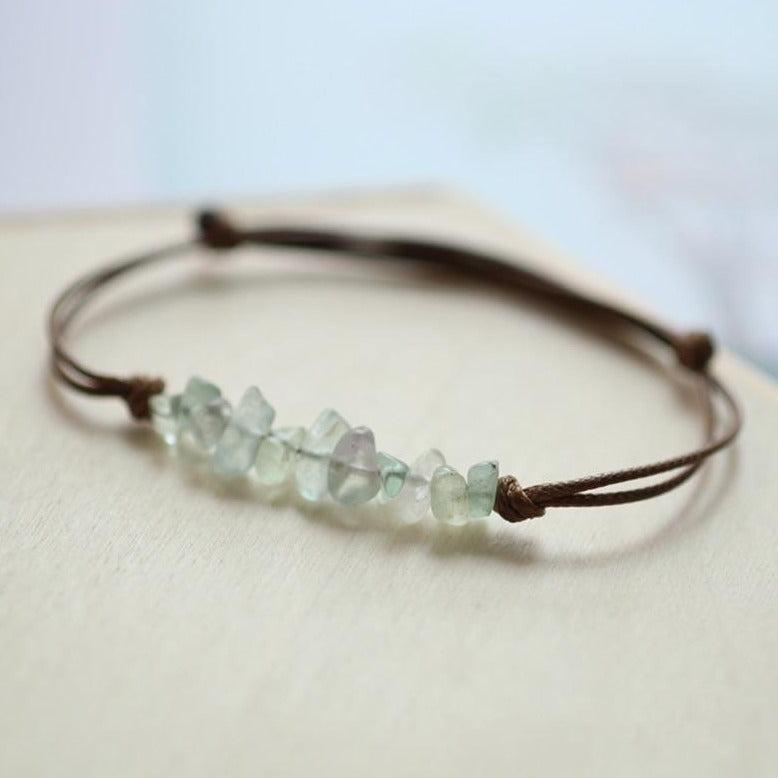 Bracelet en Lithotherapie Fluorite