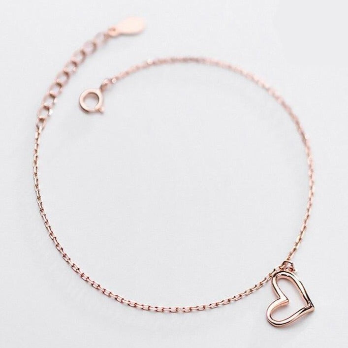 Bracelet Breloque Coeur Femme