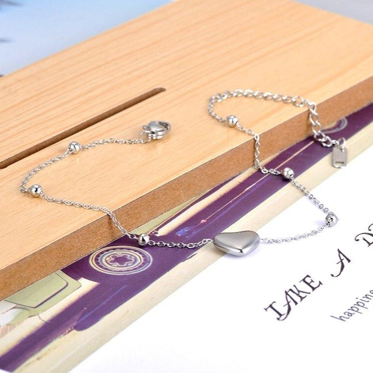 Bracelet Cœur En Acier Inoxydable st valentin