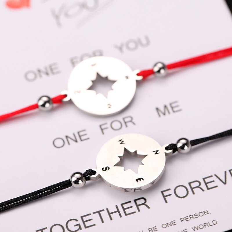 Bracelet De Couple fil rouge