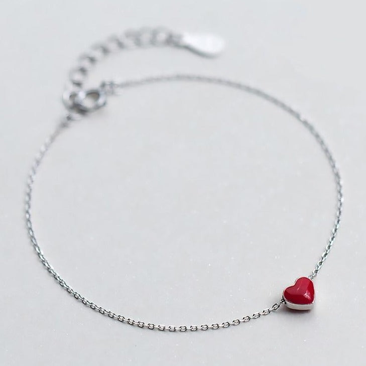 Bracelet Coeur Rouge