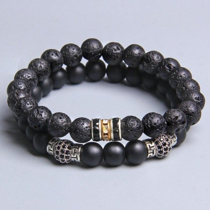 Bracelet Pour Homme Tendance (En Perles)
