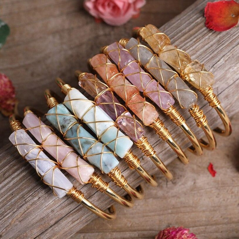 Bracelet Pierre Aigue Marine femme