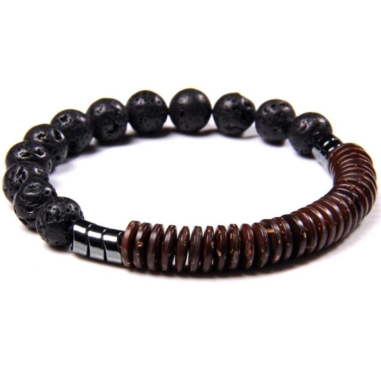 Bracelet Pour Homme En Perles Naturelles