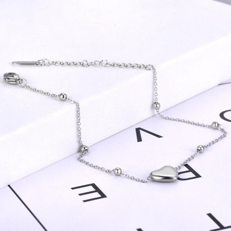 Bracelet Cœur En Acier Inoxydable femme