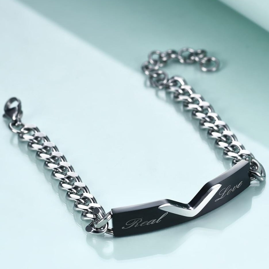 Bracelet Couple Amoureux gravé