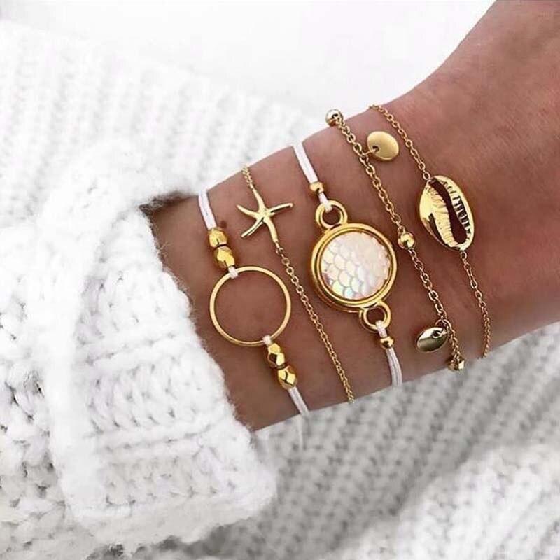 Bracelet Coquillage Doré