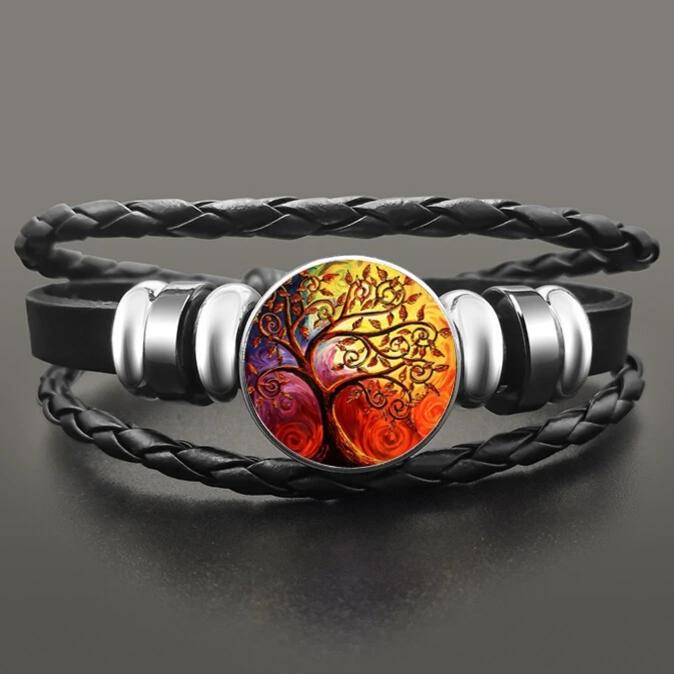 Bracelet Arbre De Vie Cuir