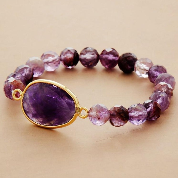 Bracelet En Améthyste Pour Femme