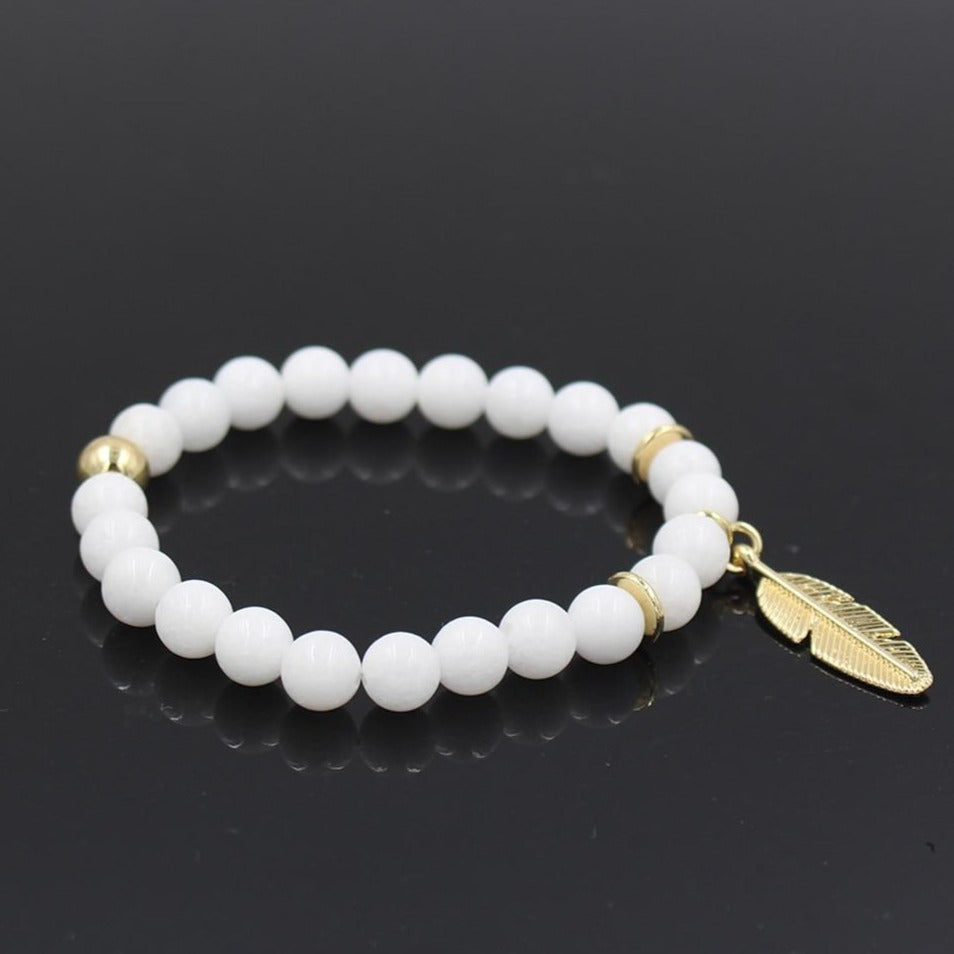 Bracelet Couple Or Blanc distance