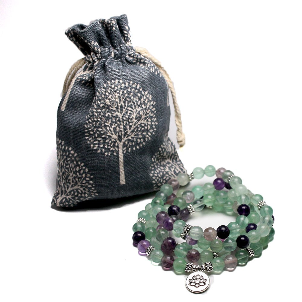 Bracelet Mala Fluorite