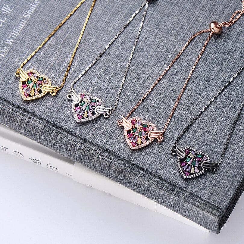 Bracelet Cœur Clémence (Pierres incrustées) vintage