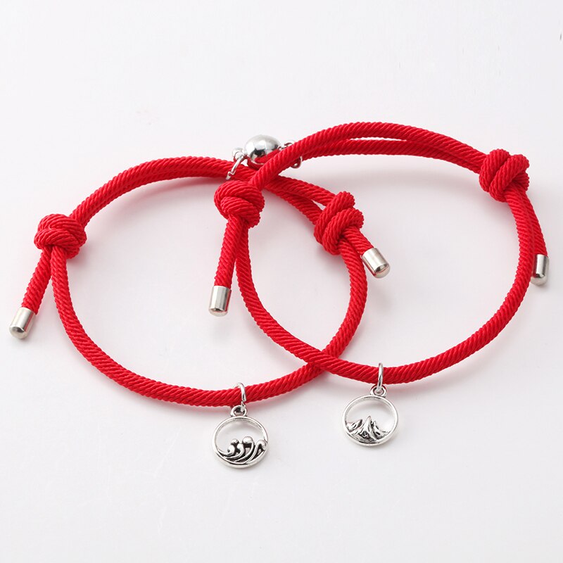 Bracelet Couple Cordon rouge