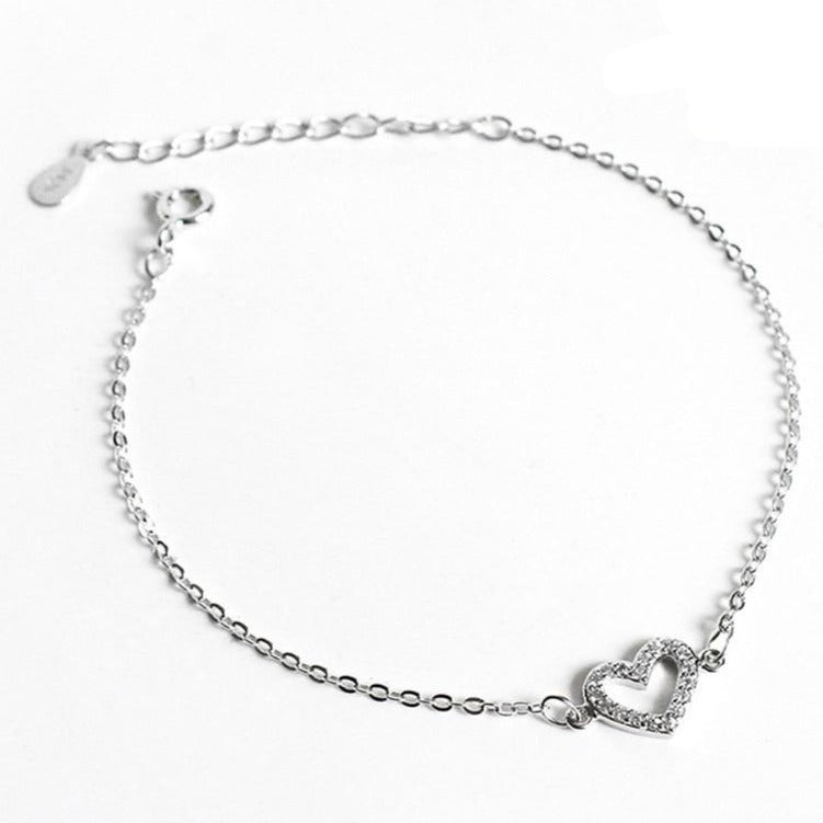 Bracelet Coeur Avec Strass
