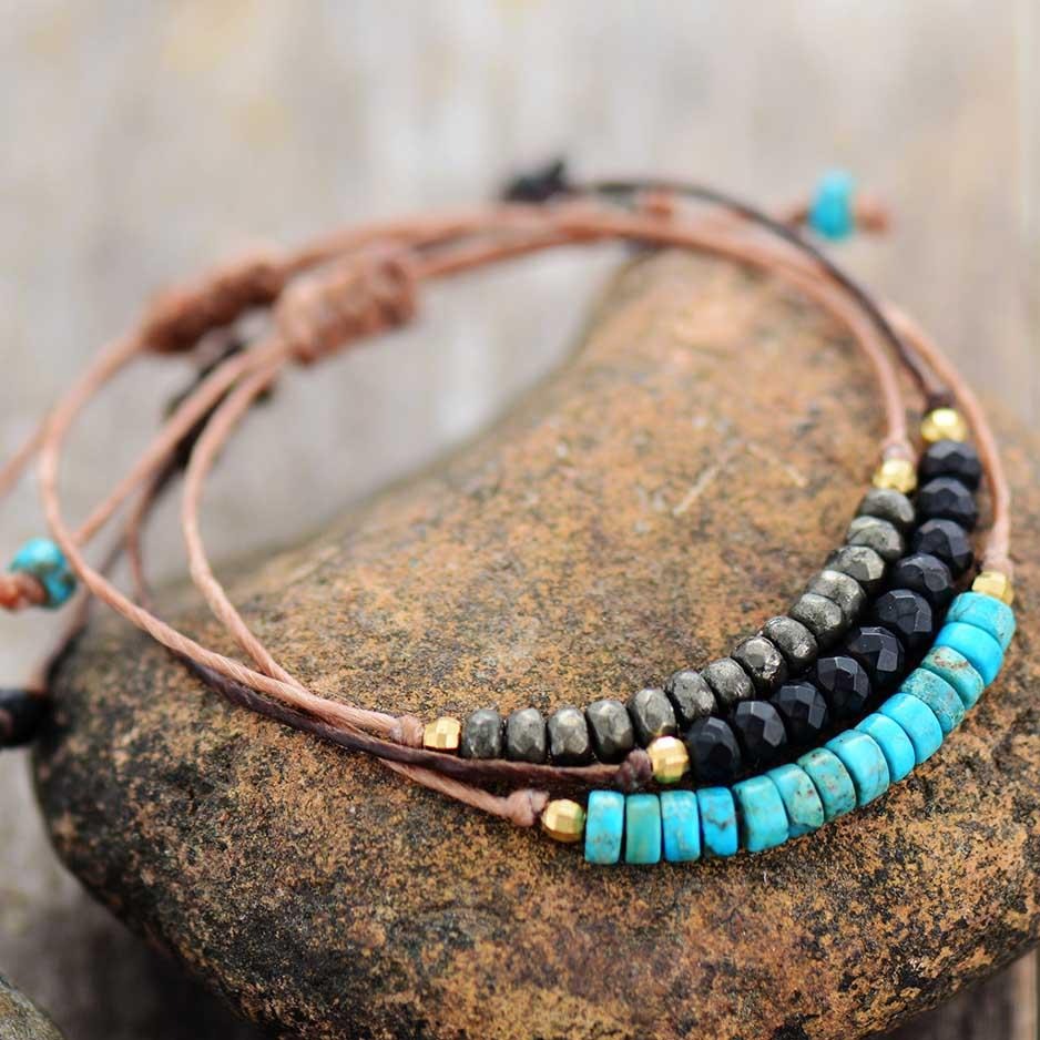 Bracelet En Hématite Naturelle