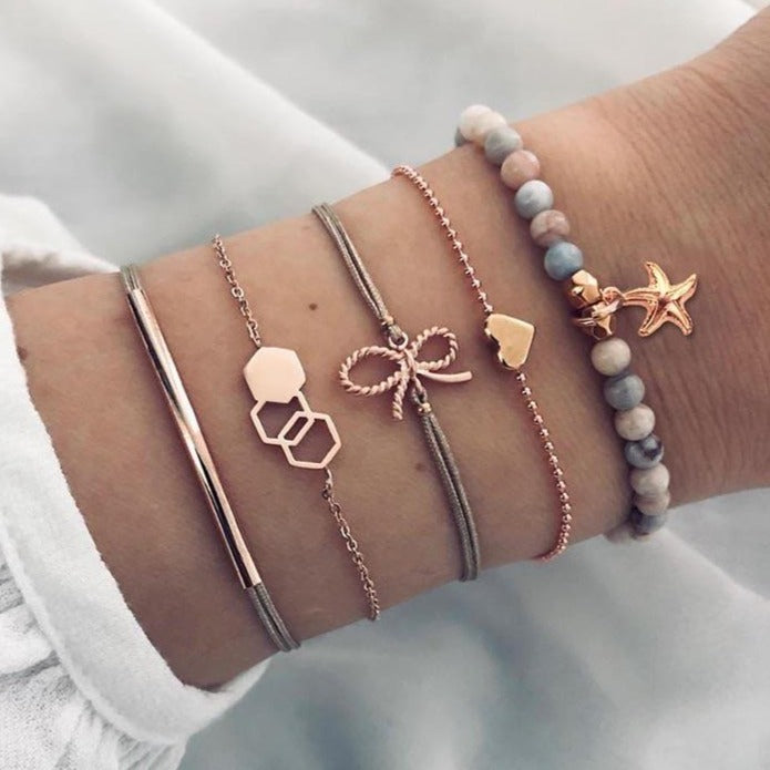 Bracelet Infini Cœur Vienna (Chaine) /  bracelet infini avec prenom