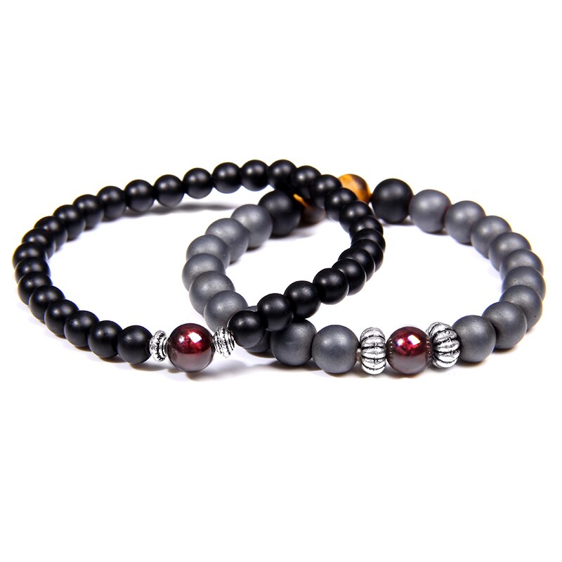 Bracelet Grenat Homme rouge