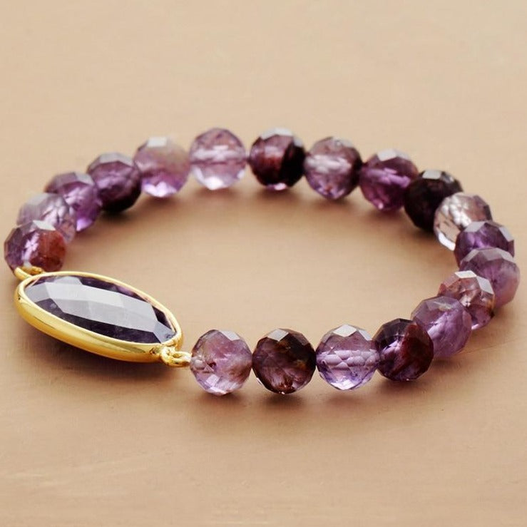 Bracelet En Améthyste Pour Femme
