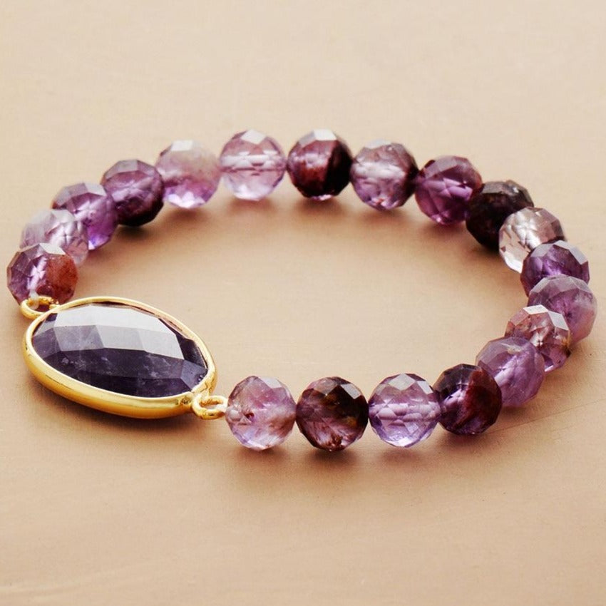 Bracelet En Améthyste Pour Femme
