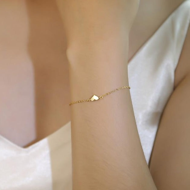 Bracelet Cœur Argent personnalisé