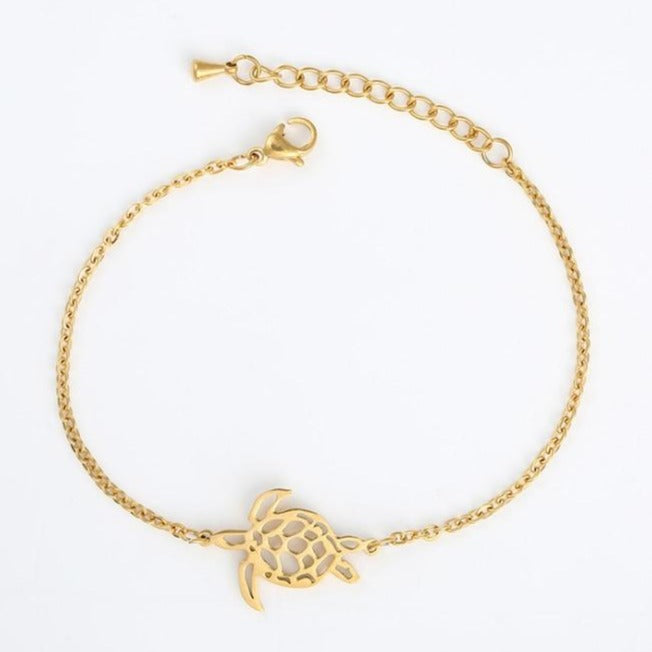 Bracelet Tortue Couleur Or