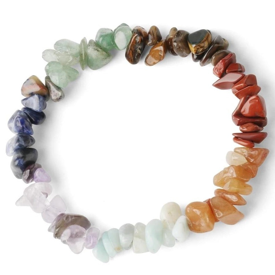 Bracelet 7 Chakras Pierre Véritable