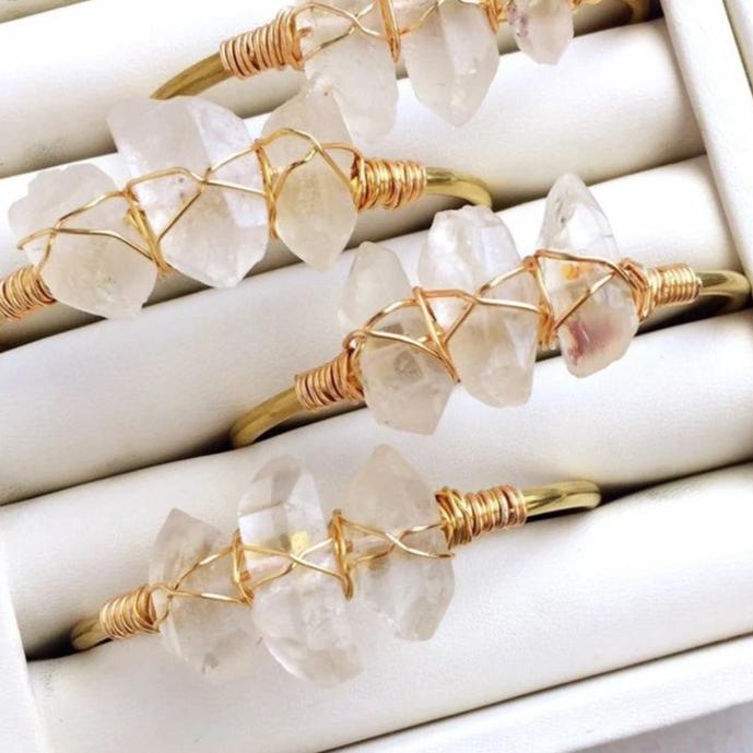 Bracelet De Quartz Blanc