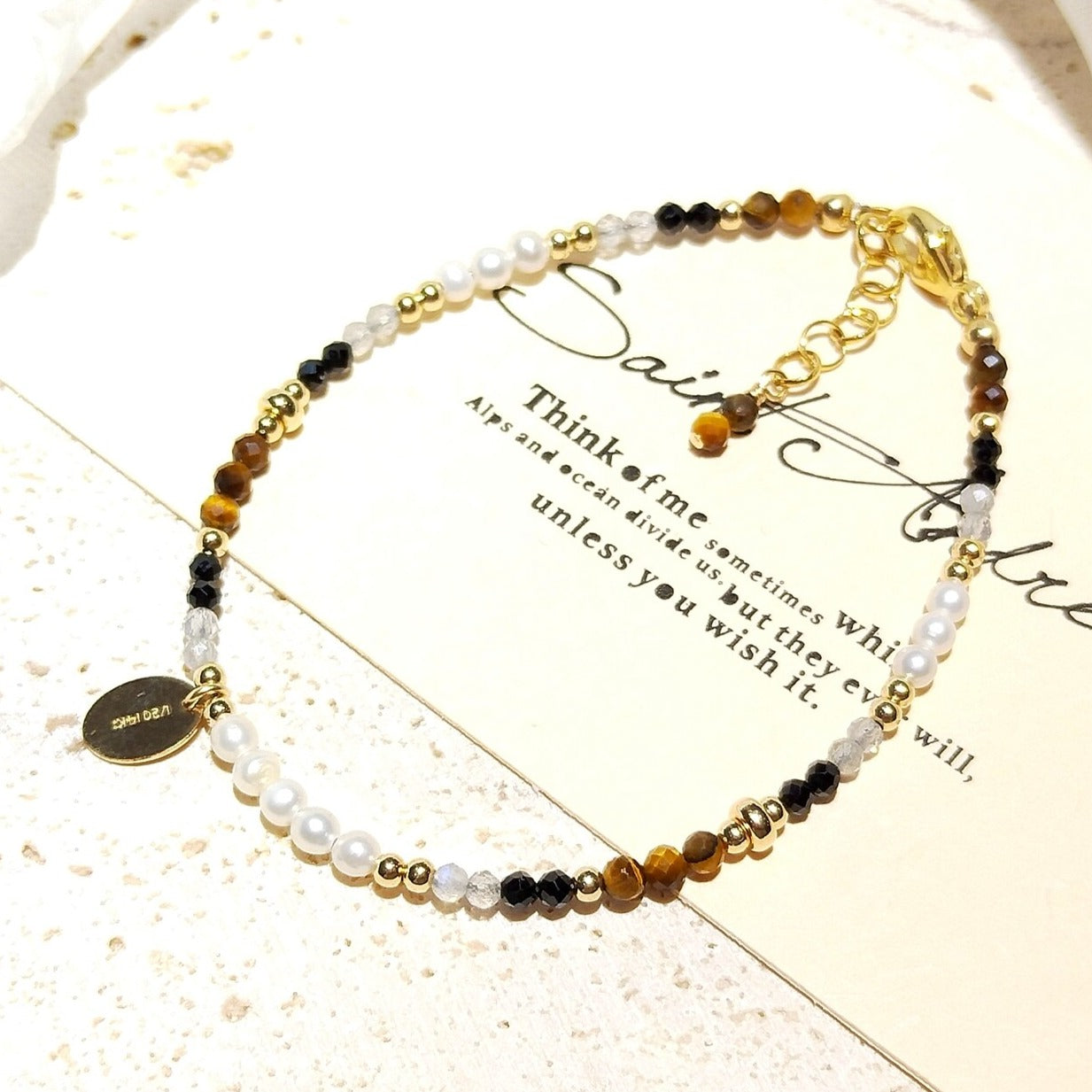 Bracelet Oeil De Tigre Et Labradorite