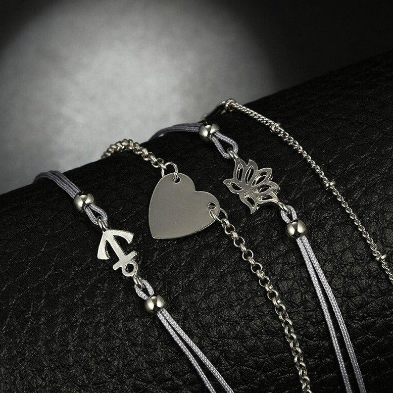 Bracelet Lotus Ancre