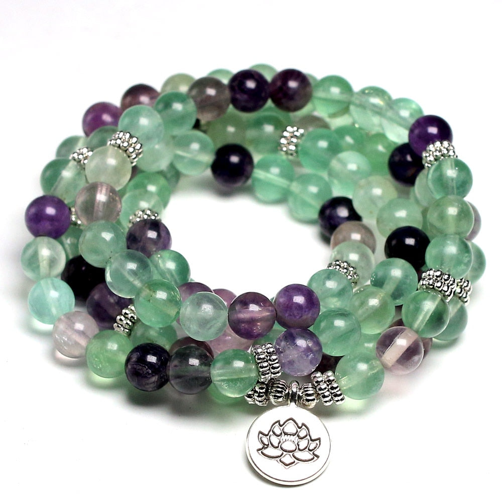 Bracelet Mala Fluorite