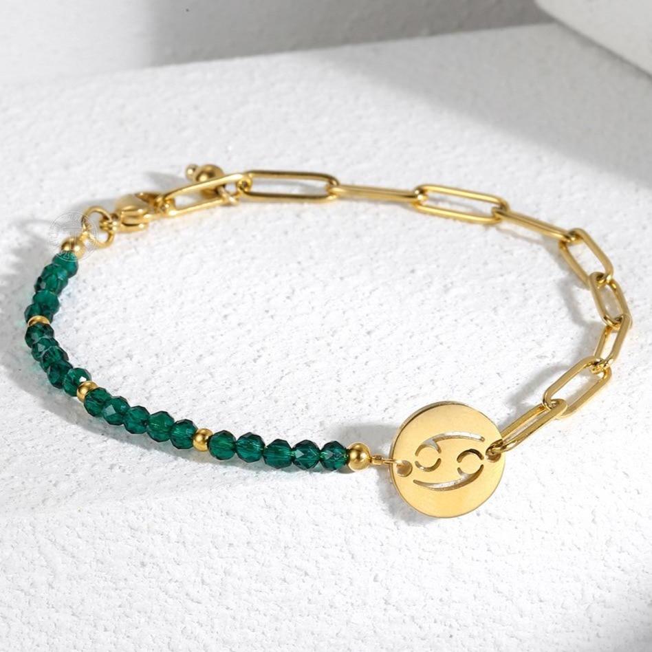 Bracelet Signe Astrologique Couleur Or zodiaque