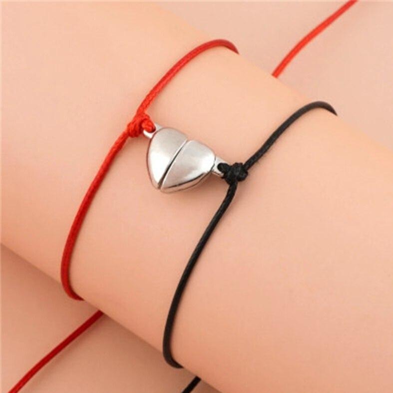 Bracelet Couple Aimanté coeur